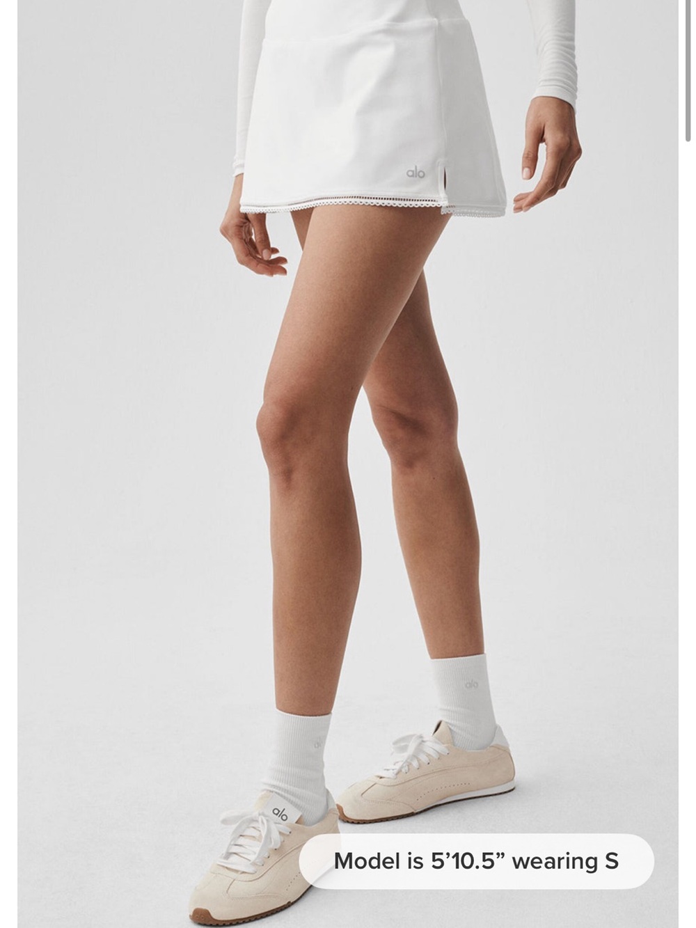 SOLD OUT ALO Affection Women's White Tennis Skort